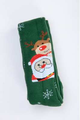 Колготи дитячі махрові новорічні  